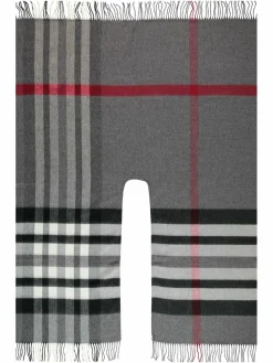 Fraas Pullover & Strickjacken<Damen Poncho grau kariert