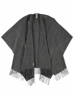 Fraas Pullover & Strickjacken<Damen Poncho grau uni