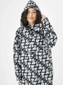 Codello Jacken & Westen<Damen Poncho schwarz bedruckt