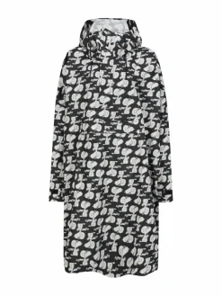 Codello Jacken & Westen<Damen Poncho schwarz bedruckt