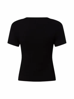 Marie Lund Pullover & Strickjacken<Damen Pullover schwarz uni