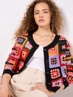 Apricot Pullover & Strickjacken<Damen Pullover schwarz bedruckt