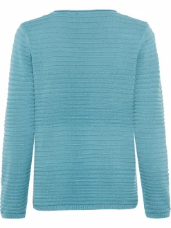 Olsen Pullover & Strickjacken<Damen Pullover blau uni