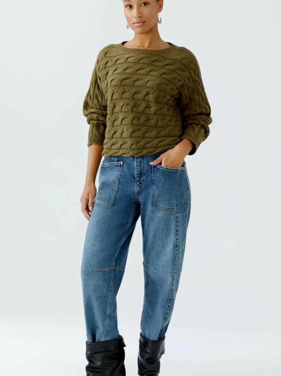 Damen Oui Pullover & Strickjacken>Damen Pullover