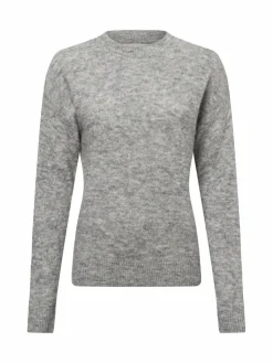 Msch Copenhagen Pullover & Strickjacken<Damen Pullover hellgrau uni