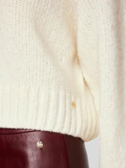 Marc Cain Pullover & Strickjacken<Damen Pullover weiß uni