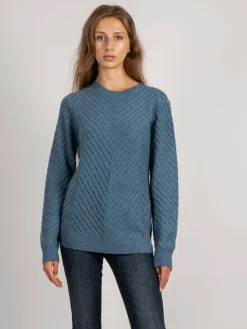 Vicci Germany Pullover & Strickjacken<Damen Pullover blau uni