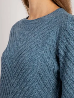 Vicci Germany Pullover & Strickjacken<Damen Pullover blau uni