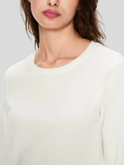 Marc Cain Pullover & Strickjacken<Damen Pullover weiß uni