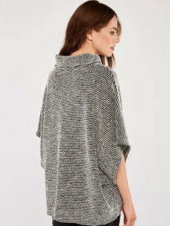 Apricot Pullover & Strickjacken<Damen Pullover schwarz strukturiert