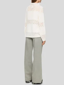 Marc Cain Pullover & Strickjacken<Damen Pullover weiß strukturiert