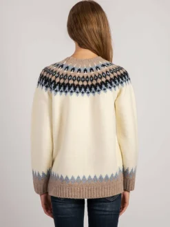 Vicci Germany Pullover & Strickjacken<Damen Pullover weiß bedruckt