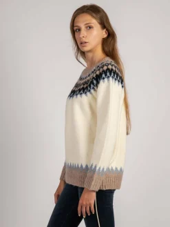 Vicci Germany Pullover & Strickjacken<Damen Pullover weiß bedruckt