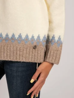 Vicci Germany Pullover & Strickjacken<Damen Pullover weiß bedruckt