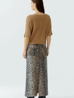 Oui Pullover & Strickjacken<Damen Pullover camel uni