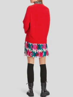 Marc Cain Pullover & Strickjacken<Damen Pullover rot uni