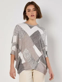 Apricot Pullover & Strickjacken<Damen Pullover braun strukturiert