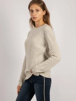 Vicci Germany Pullover & Strickjacken<Damen Pullover beige uni