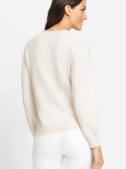 Olsen Pullover & Strickjacken<Damen Pullover beige uni