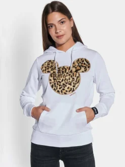 Course Sweatshirts & Sweatjacken<Damen Pullover - Mickey Mouse weiß meliert