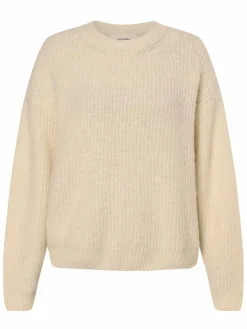 american vintage Pullover & Strickjacken<Damen Pullover mit Alpaka-Anteil ecru uni