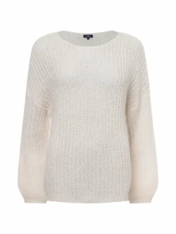IPURI Pullover & Strickjacken<Damen Pullover mit Mohair-Anteil beige uni