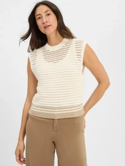 Drykorn Pullover & Strickjacken<Damen Pullunder - Ofely ecru uni