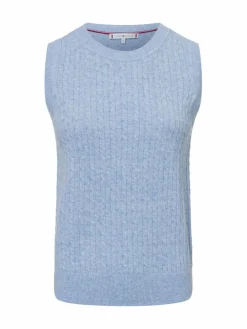 Tommy Hilfiger Pullover & Strickjacken<Damen Pullunder mit Wollanteil - MMTalli hellblau uni