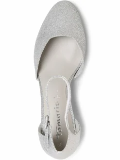 Tamaris Pumps<Damen Pumps silber uni