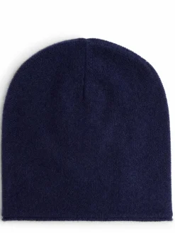 Marie Lund Mützen & Hüte<Damen Pure Cashmere Mütze marine uni