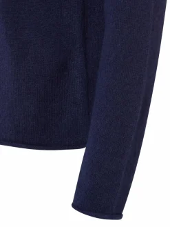 Marie Lund Pullover & Strickjacken<Damen Pure Cashmere Pullover marine uni