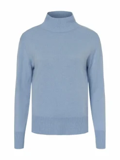 Franco Callegari Pullover & Strickjacken<Damen Pure Cashmere Pullover hellblau uni