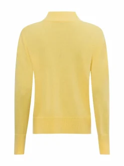 Franco Callegari Pullover & Strickjacken<Damen Pure Cashmere Pullover gelb uni