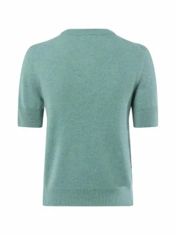 Franco Callegari Pullover & Strickjacken|Shirts & Tops<Damen Pure Cashmere Strickshirt smaragd mint meliert
