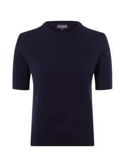 Franco Callegari Pullover & Strickjacken|Shirts & Tops<Damen Pure Cashmere Strickshirt marine uni