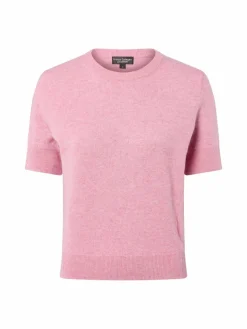 Franco Callegari Pullover & Strickjacken|Shirts & Tops<Damen Pure Cashmere Strickshirt himbeer rosa meliert