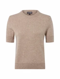 Franco Callegari Pullover & Strickjacken|Shirts & Tops<Damen Pure Cashmere Strickshirt kitt schlamm meliert