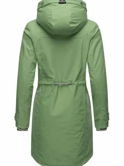 Peak Time Jacken & Westen<Damen Regenjacke - L60042 grün uni