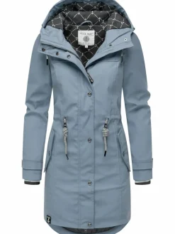 Peak Time Jacken & Westen<Damen Regenjacke - L60042 hellblau uni