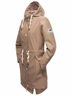 Navahoo Jacken & Westen<Damen Regenjacke - Tropical Storm OO taupe uni