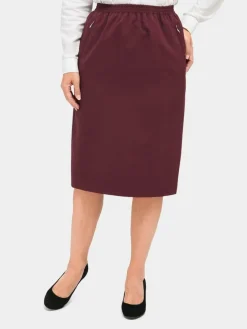 Damen Goldner Röcke>Damen Reiseschlupfrock - Knitterfreier Reiseschlupfrock