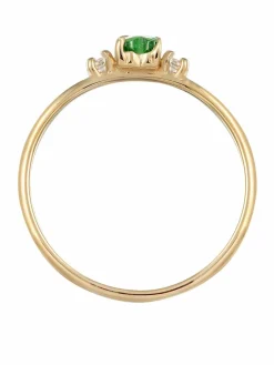 Elli Schmuck<Damen Ring grün uni
