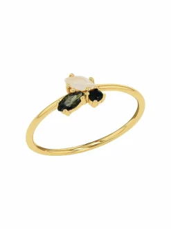 amor Schmuck<Damen Ring schwarz uni