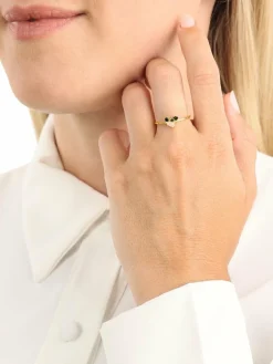 amor Schmuck<Damen Ring schwarz uni
