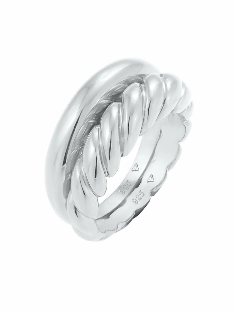 Elli PREMIUM Schmuck<Damen Ring silber uni