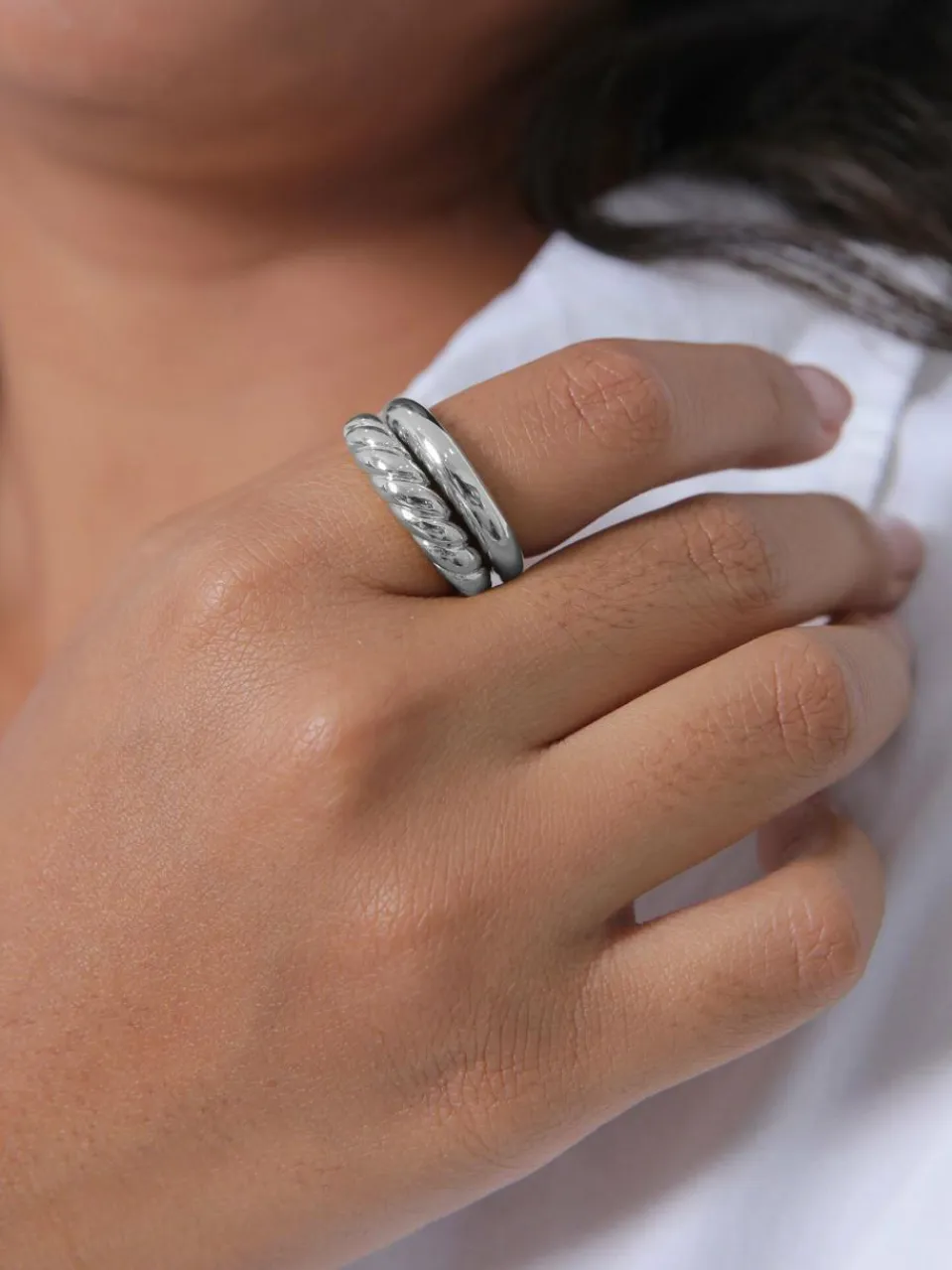 Elli PREMIUM Schmuck<Damen Ring silber uni