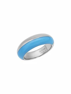 s.Oliver Schmuck<Damen Ring blau uni