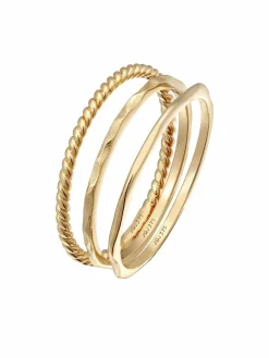 Elli PREMIUM Schmuck<Damen Ring gold uni