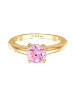 Elli Schmuck<Damen Ring rosa uni
