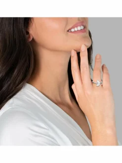 Glanzstücke München Schmuck<Damen Ring - Fächer silber uni